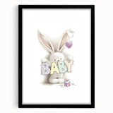 Baby Bunny Nursery Canvas Prints - Custom Baby Room Decor
