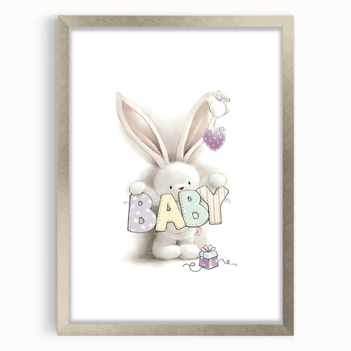 Baby Bunny Nursery Canvas Prints - Custom Baby Room Decor