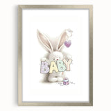 Baby Bunny Nursery Canvas Prints - Custom Baby Room Decor