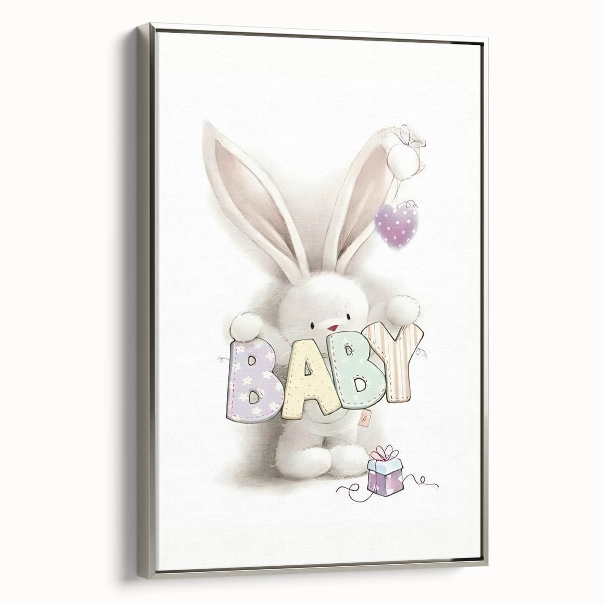 Baby Bunny Nursery Canvas Prints - Custom Baby Room Decor