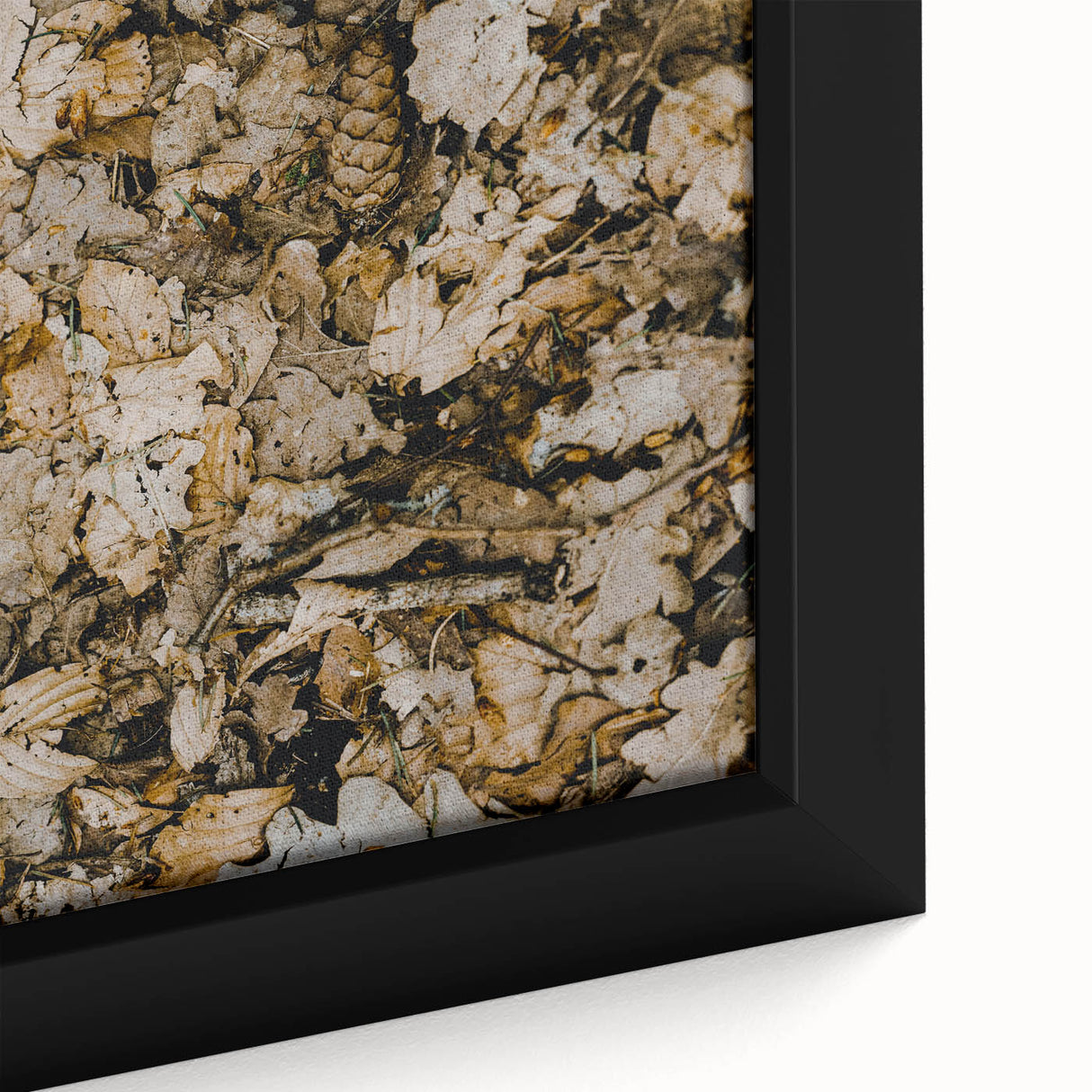 Extra large framed canvas featuring textured black wall art with vibrant autumnal colors, ideal for living room decor.