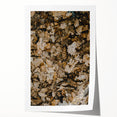 Extra large rolled print featuring a fall-inspired floral design in warm orange and red tones.