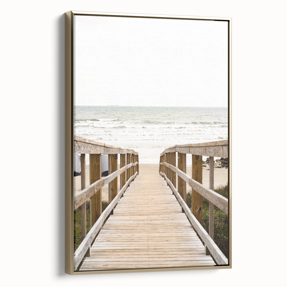 Framed canvas featuring a vintage-style landscape painting with muted gold and black tones, ideal for bedroom wall decor.