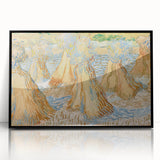 Impressionist Wheat Fields Wall Art - Sheaves of Wheat by Van Gogh