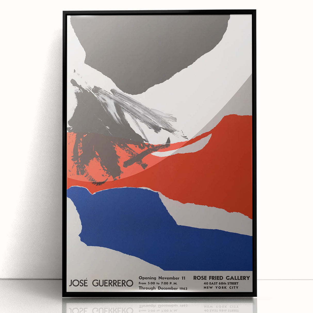 Modern Wall Art: José Guerrero’s Abstract – Vintage Bold Poster Design