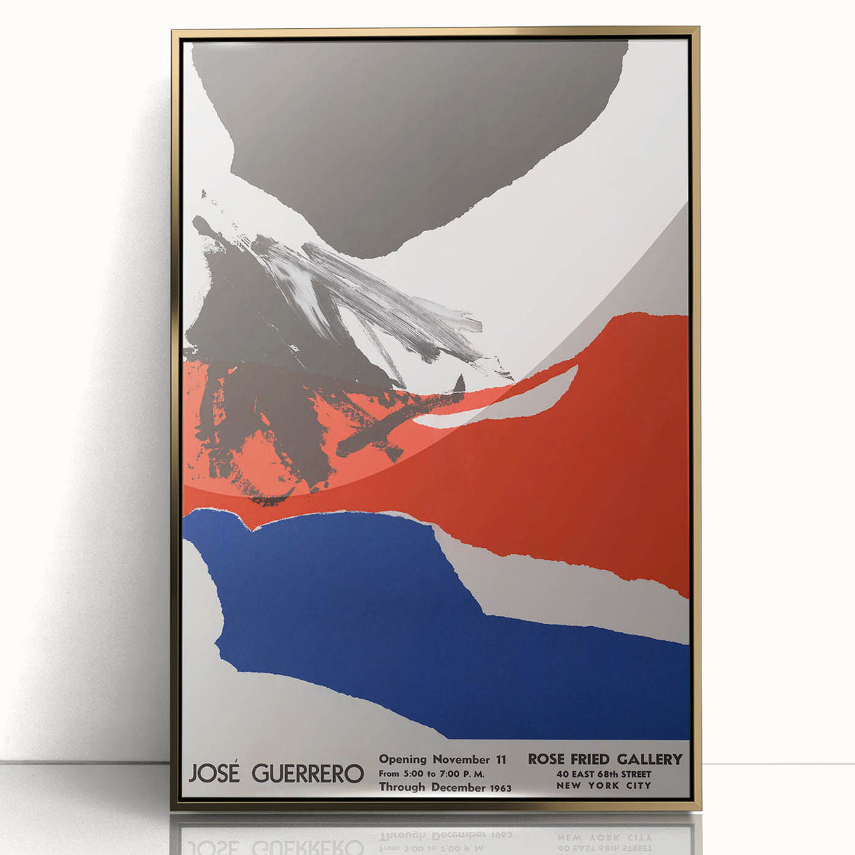 Modern Wall Art: José Guerrero’s Abstract – Vintage Bold Poster Design