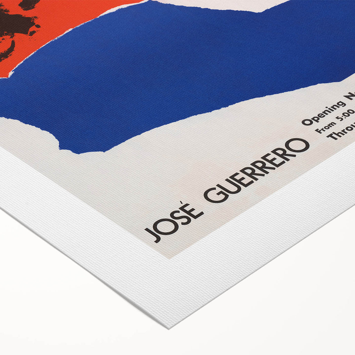 Modern Wall Art: José Guerrero’s Abstract – Vintage Bold Poster Design