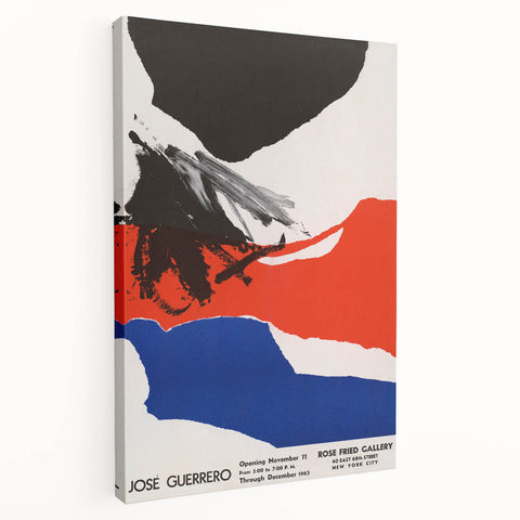 Modern Wall Art: José Guerrero’s Abstract – Vintage Bold Poster Design