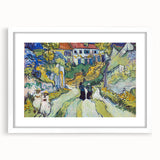 Impressionist Village Scene Wall Art - Stairway at Auvers by Van Gogh