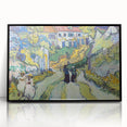 Impressionist Village Scene Wall Art - Stairway at Auvers by Van Gogh