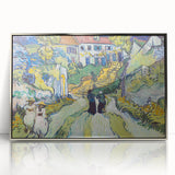 Impressionist Village Scene Wall Art - Stairway at Auvers by Van Gogh