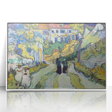 Impressionist Village Scene Wall Art - Stairway at Auvers by Van Gogh