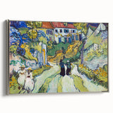 Impressionist Village Scene Wall Art - Stairway at Auvers by Van Gogh