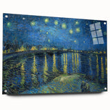 Impressionist Night Sky Wall Art - Starry Night Over Rhône by Van Gogh