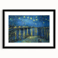 Impressionist Night Sky Wall Art - Starry Night Over Rhône by Van Gogh