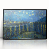 Impressionist Night Sky Wall Art - Starry Night Over Rhône by Van Gogh