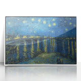 Impressionist Night Sky Wall Art - Starry Night Over Rhône by Van Gogh