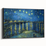 Impressionist Night Sky Wall Art - Starry Night Over Rhône by Van Gogh