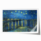 Impressionist Night Sky Wall Art - Starry Night Over Rhône by Van Gogh
