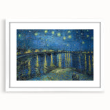 Starry Night Over the Rhône Wall Art - Van Gogh's Impressionist Masterpiece