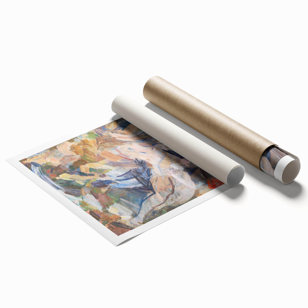 Modern Wall Art - Romantic Abstract Fantasy in Warm Earth Tones