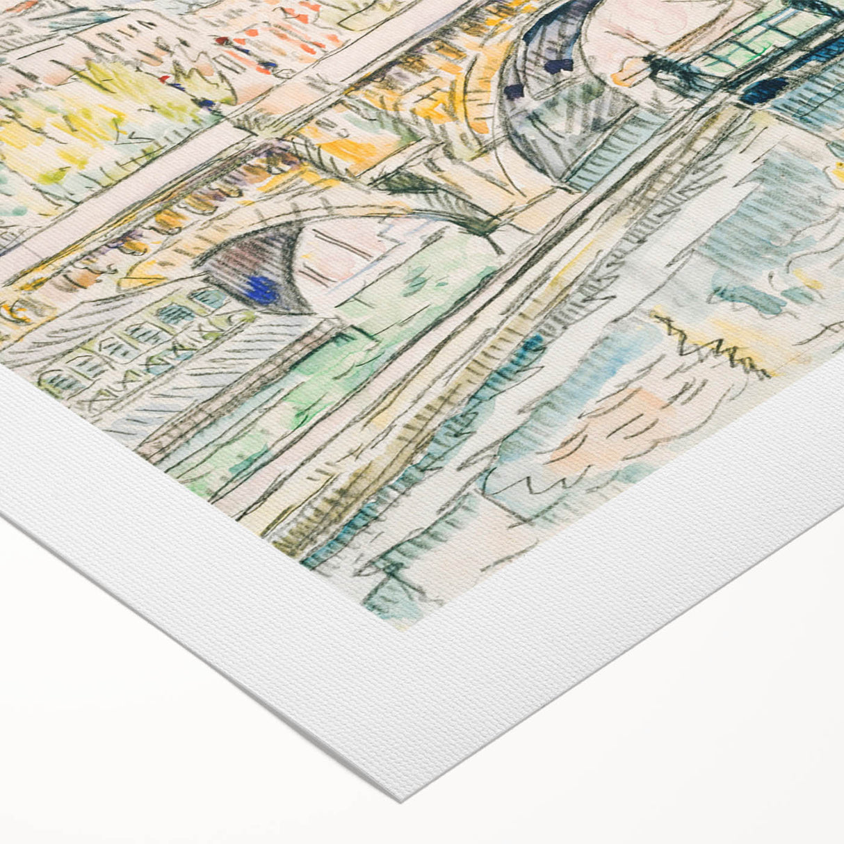 Modern Wall Art – Tugboat at Pont Neuf, Paris Scene