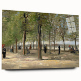 Impressionist Garden Wall Art - Terrace in Luxembourg by Van Gogh