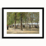 Impressionist Garden Wall Art - Terrace in Luxembourg by Van Gogh