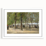 Impressionist Garden Wall Art - Terrace in Luxembourg by Van Gogh