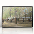 Impressionist Garden Wall Art - Terrace in Luxembourg by Van Gogh