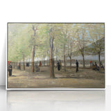 Impressionist Garden Wall Art - Terrace in Luxembourg by Van Gogh