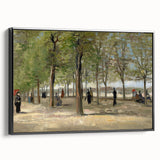 Impressionist Garden Wall Art - Terrace in Luxembourg by Van Gogh