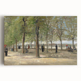 Impressionist Garden Wall Art - Terrace in Luxembourg by Van Gogh