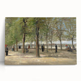 Impressionist Garden Wall Art - Terrace in Luxembourg by Van Gogh