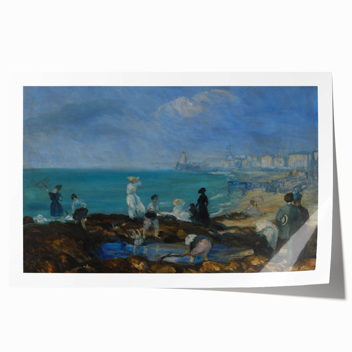 Modern Wall Art – Serene Beach at Dieppe Scene
