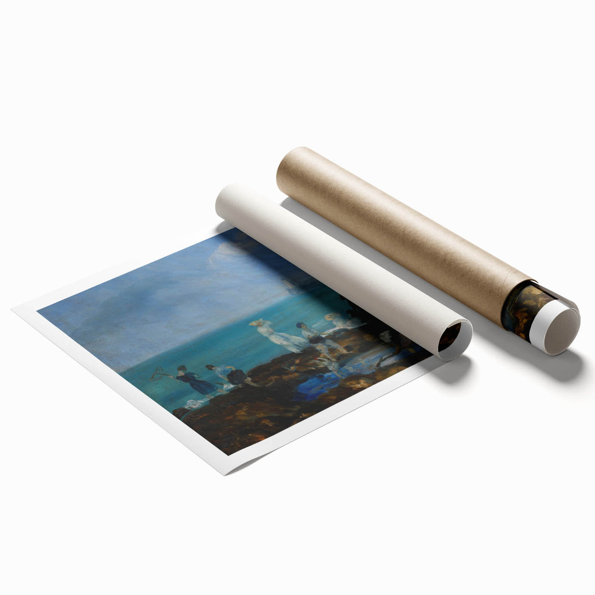 Modern Wall Art – Serene Beach at Dieppe Scene