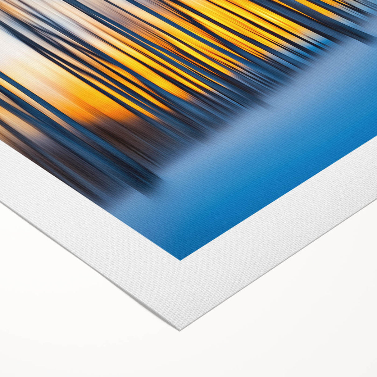 Blazing Winter Woods – Dynamic Abstract Forest Wall Art