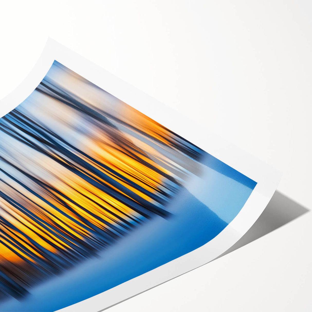 Blazing Winter Woods – Dynamic Abstract Forest Wall Art