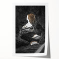Vibrant rolled print showcasing a stunning landscape with intricate cave formations, ideal for home decor, packaged securely in a protective tube.