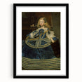 Classic Rococo Art Print - Baroque Period Portrait in Blue Tones
