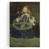 Classic Rococo Art Print - Baroque Period Portrait in Blue Tones
