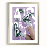 Modern Pop Art Wall Art - Green and Purple Canvas for Urban Décor