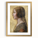 Profile of a Young Fiancée by Leonardo da Vinci - Renaissance Wall Art
