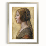 Profile of a Young Fiancée by Leonardo da Vinci - Renaissance Wall Art