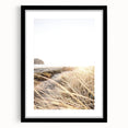 Extra large abstract art print featuring colorful, textured brush strokes in a black frame, ideal for living room decor.