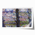Extra large rolled canvas print of Van Gogh-style sunflowers in vibrant yellow and green.