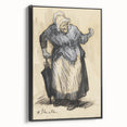 Modern Wall Art: William Glackens’ Sketch – Expressive Charcoal Drawing