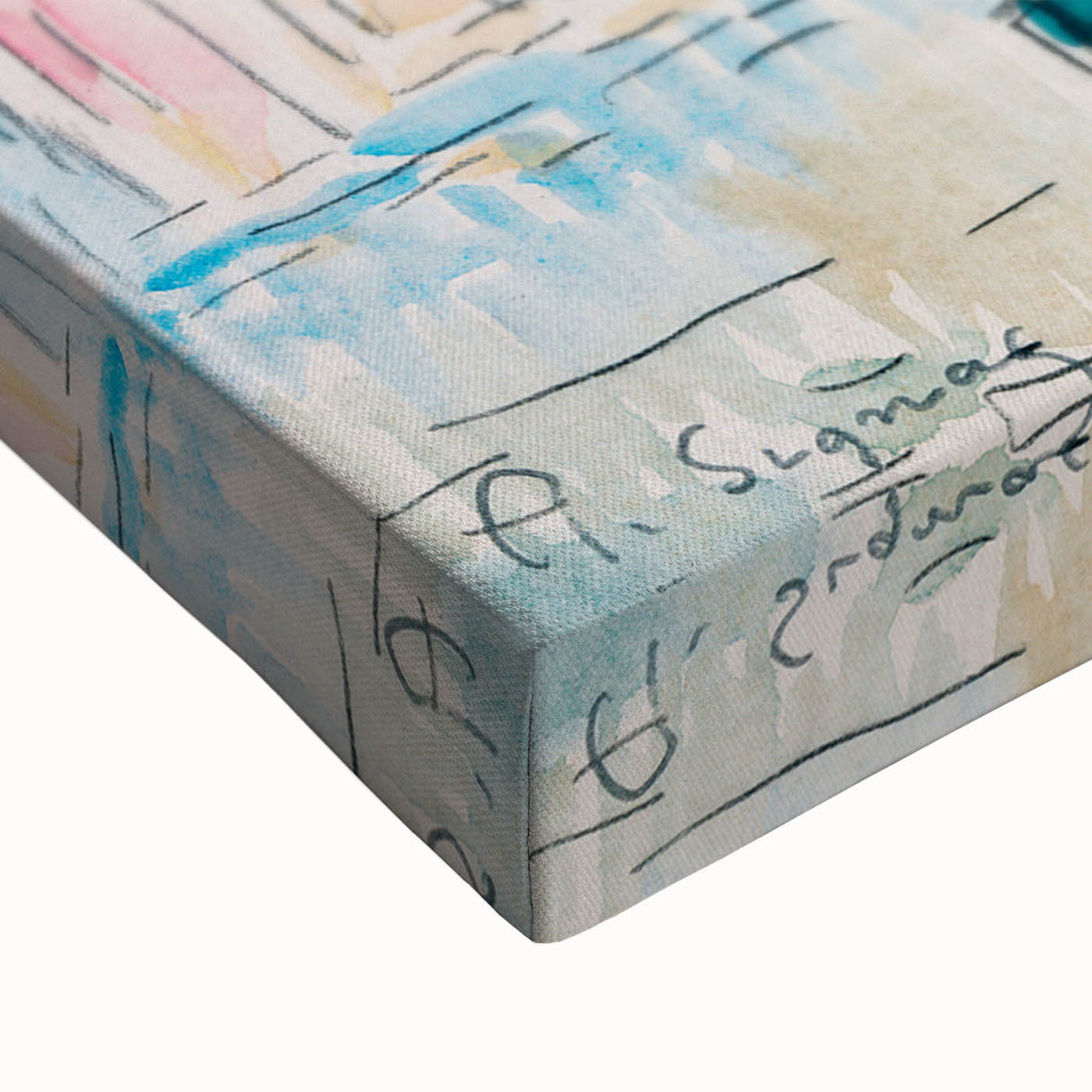 Modern Wall Art: Abstract Harbor Scene with Vibrant Colors