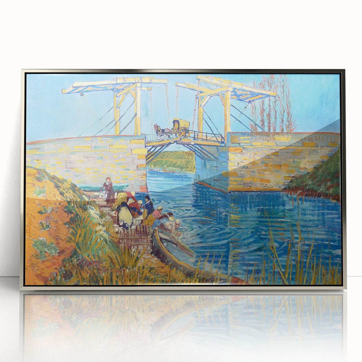 Impressionist Bridge Wall Art - Langlois Bridge at Arles by Van Gogh
