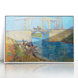 Impressionist Bridge Wall Art - Langlois Bridge at Arles by Van Gogh